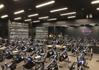 High Ride Cyclery interior gym space
