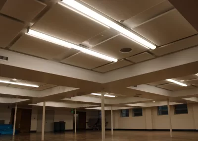 St. Vincent de Paul School Cafeteria Ceiling Acoustic Treatment Panels