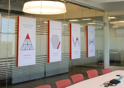 SOVOS Acoustic Panels and Stretched fabric cloud conference meeting team room office coworking space